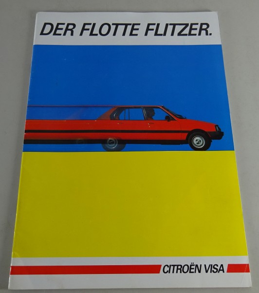 Prospekt / Broschüre Citroën Visa | Der flotte Flitzer Stand 07/1984