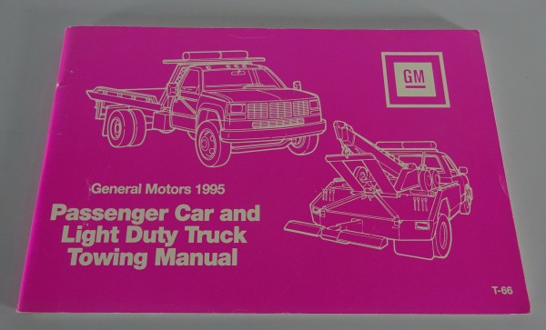 Handbuch General Motors Abschleppanleitung Buick, Chevrolet, Cadillac, etc. 1995