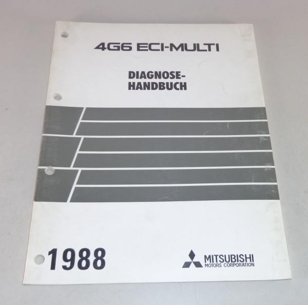 Werkstatthandbuch Mitsubishi 4G6 ECI-Multi Diagnose Laufverhalten Stand 1988