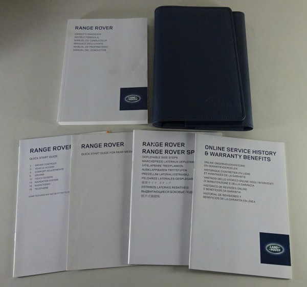 Wallet + Owner's Manual / Handbook Range Rover Typ LG / L405 from 2014