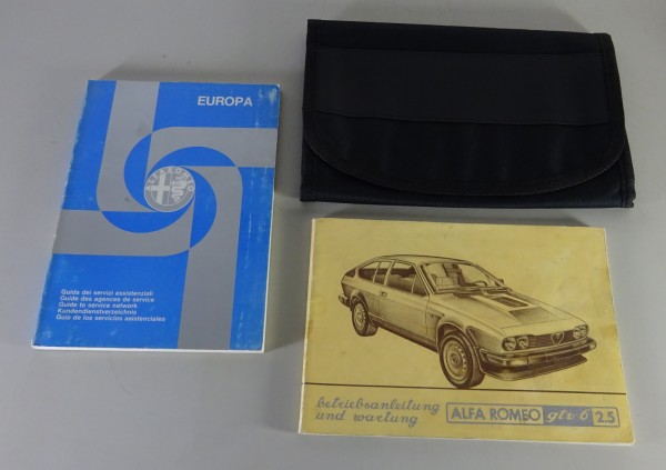 Bordmappe + Betriebsanleitung / Handbuch Alfa Romeo GTV 6 2.5 V6 Stand 11/1980