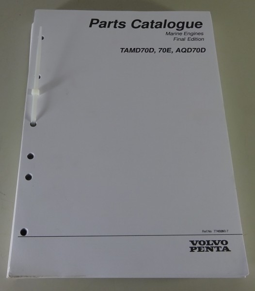 Parts Catalog / Reservdelskataog Volvo Penta TAMD 70D / TAMD 70E / AQD 70D 11/87