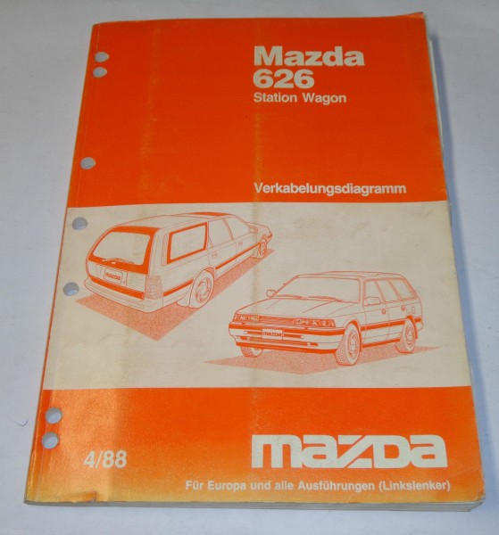 Werkstatthandbuch Mazda 626 Station Wagon Typ GD/GV Elektrik / Schaltpläne, 1988