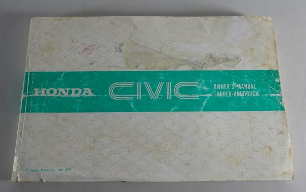 Betriebsanleitung / Handbuch Honda Civic 3. Generation von 1985