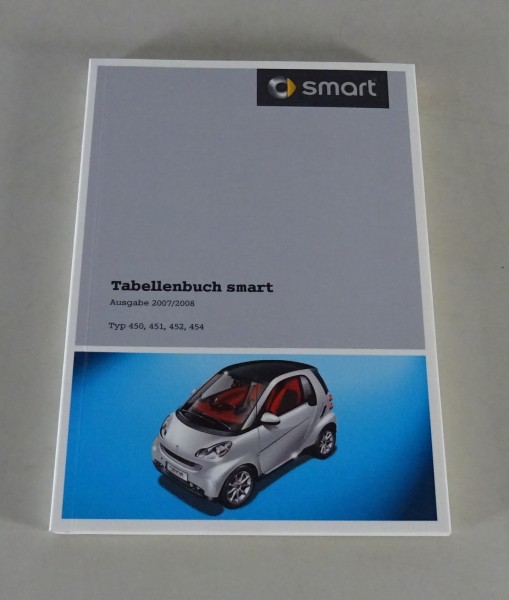 Tabellenbuch / techn. Daten Smart Typ 450, 451, 452, 454 Ausgabe 2007/2008