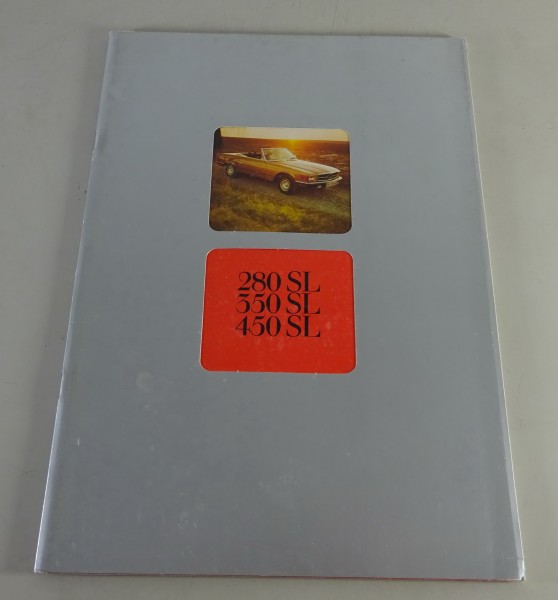 Prospekt Mercedes-Benz R107 280 SL / 350 SL / 450 SL von 1978 - Niederländisch