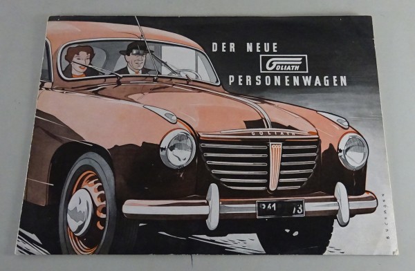 Faltprospekt / Broschüre Goliath GP 700 von 1953