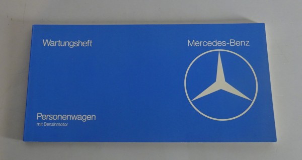 Scheckheft Mercedes W123 / W116 / R107 Benziner blanko ohne Einträge Stand 02/78