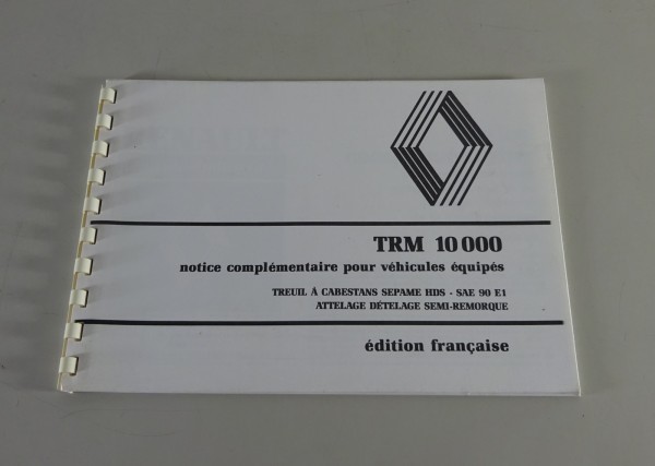 Betriebsanleitung / Handbuch Renault Ladekran TRM 10 000 SAE 90 E 1 Stand 1985