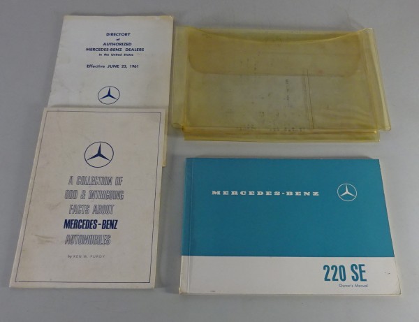 Wallet + Owner´s Manual / Handbook Mercedes-Benz W111 220 SE from 11/1961