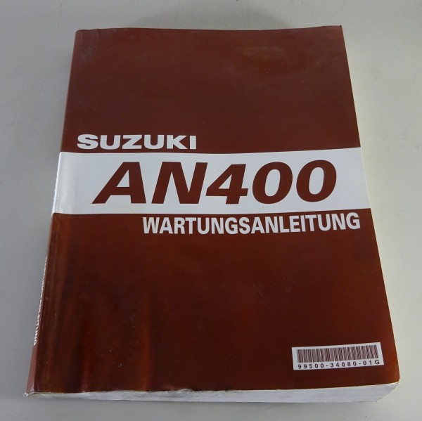 Werkstatthandbuch Suzuki Roller AN 400 Burgman Roller K3 Stand 12/2002