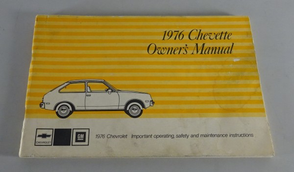 Owner´s Manual / Handbook Chevrolet Chevette Stand 1976