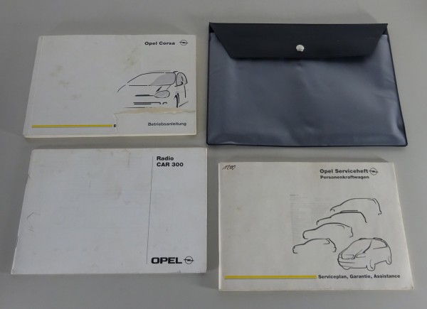 Bordmappe + Betriebsanleitung Opel Corsa B Stand 07/1998