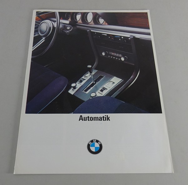 Prospekt / Broschüre Automatikgetriebe BMW 02 / E3 / E9 von 03/1970