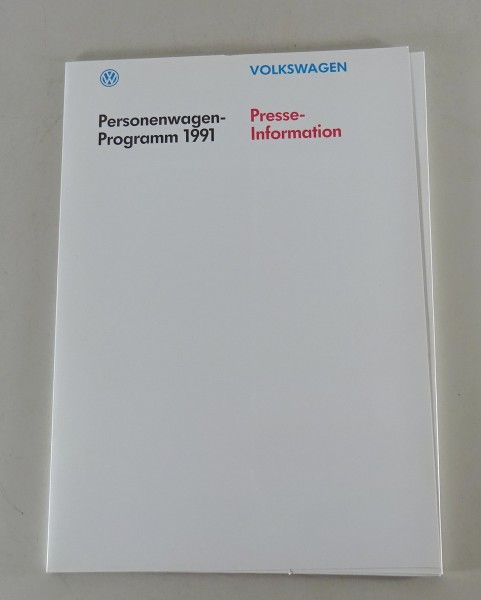 Pressemappe VW Polo 86c, Golf 2 / II + GTI, Scirocco II 53b Detailpflege - 1991