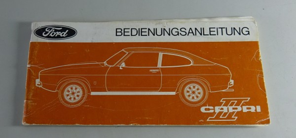 Bedienungsanleitung Ford Capri II Stand 05/1975
