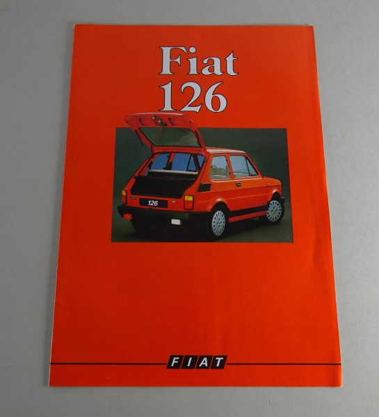 Prospekt / Broschüre Fiat 126 Stand 11/1987