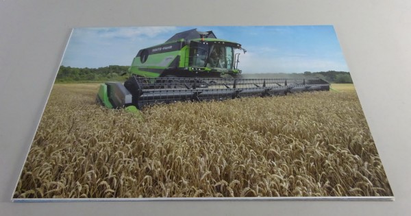 Prospekt / Prospektposter Deutz-Fahr Mähdrescher Serie C 9000