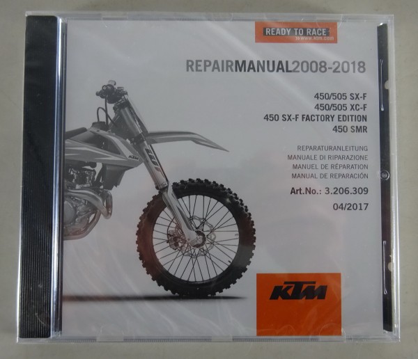 Werkstatthandbuch KTM 450/505 SX-F / KTM 450/505 XC-F / etc. Bj. 2008 - 2018