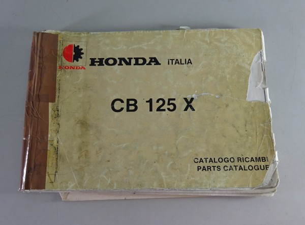 Teilekatalog Honda Italia CB 125 X - Italienisch + Französisch