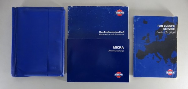 Bordmappe + Betriebsanleitung / Handbuch Nissan Micra K11 Stand 10/1999