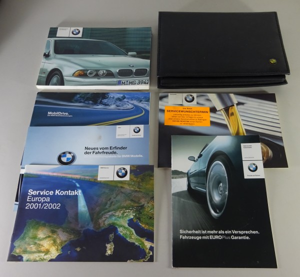 Bordmappe + Betriebsanleitung BMW 5er E39 520i 525i 530i 540i 520d... von 8/2001