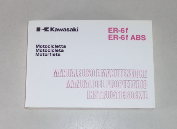 Betriebsanleitung / Manuale / Manual / Instructie Kawasaki ER-6 f (ABS) von 2006