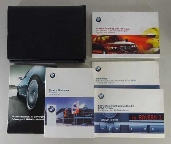 Bordmappe + Betriebsanleitung BMW 3er E46 316 318 323 328i 320i + d von 11/1998