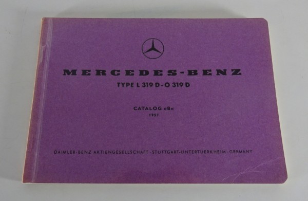 Bildkatalog Mercedes-Benz Kleintransporter L 319 D / O 319 D Diesel Stand 7/1957