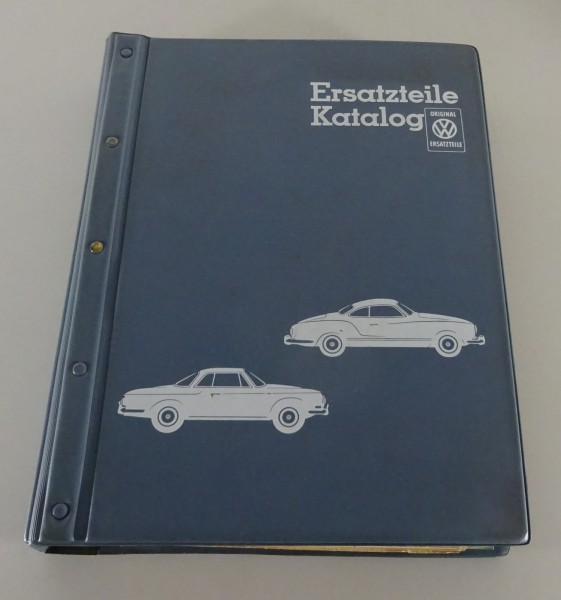 Teilekatalog VW Karmann Ghia Typ 14 + 34 Coupe Coupé / Cabrio Cabriolet von 1972