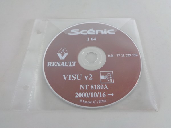 Elektrische Schaltpläne auf CD Renault Scenic J64 Stand 10/2000