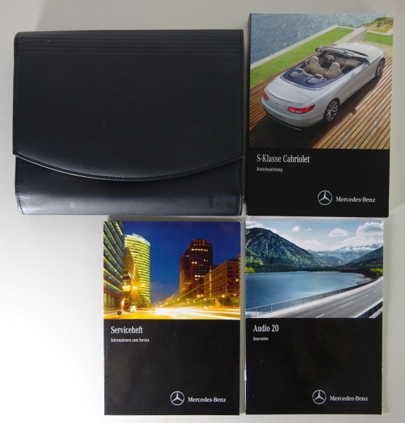 Bordmappe + Betriebsanleitung Mercedes-Benz S63 + S65 Cabrio Typ A217 von 2017