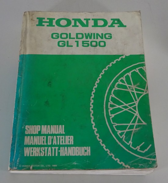 Werkstatthandbuch Workshop Manual Honda Goldwing GL 1500 Typ SC22 Stand 1988