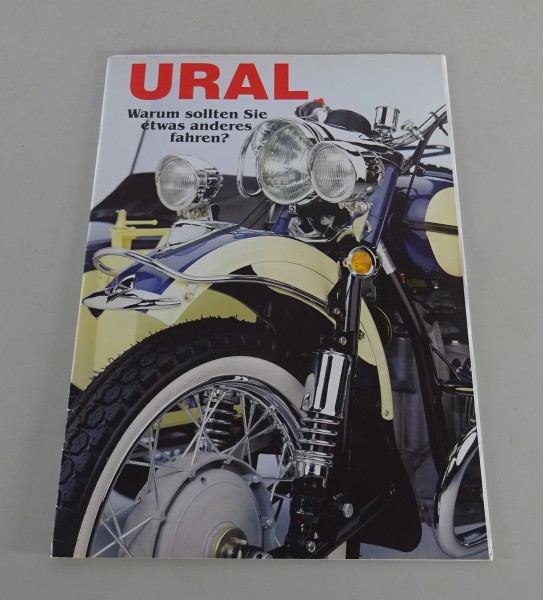 Prospekt / Broschüre Motorrad Ural Klassik, Tourist, de Lux, Ranger, Solo 2001