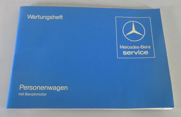Scheckheft Mercedes W126 / W123 / R107 blanko ohne Einträge Stand 03/1982