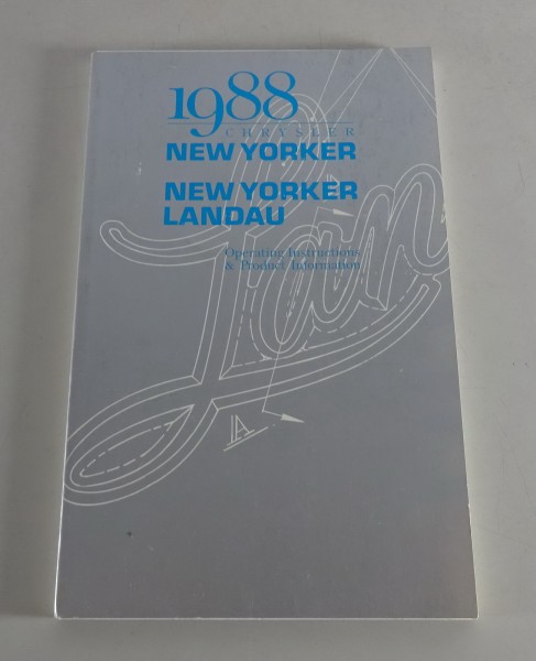 Owner´s Manual / Handbook Chrysler New Yorker / New Yorker Landau Stand 1988