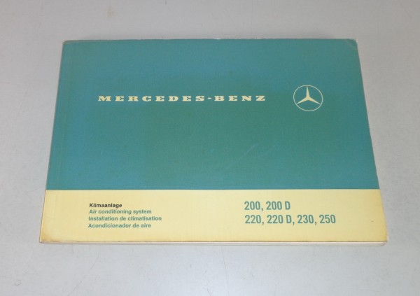 Betriebsanleitung / Handbuch Mercedes Klimanlage /8 W115 200 / 220 / 230 / 250