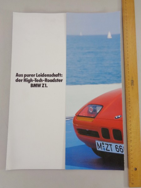 Prospekt / Broschüre BMW Z1 Roadster Großprospekt Stand 02/1987