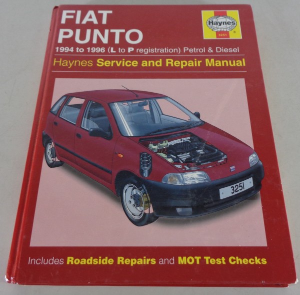 Haynes Workshop Manual / Reparaturanleitung Fiat Punto Baujahre 1994 - 1996