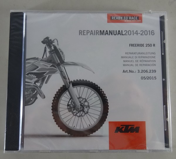 Werkstatthandbuch / Workshop Manual KTM Freeride 250 R Bj. 2014-2016