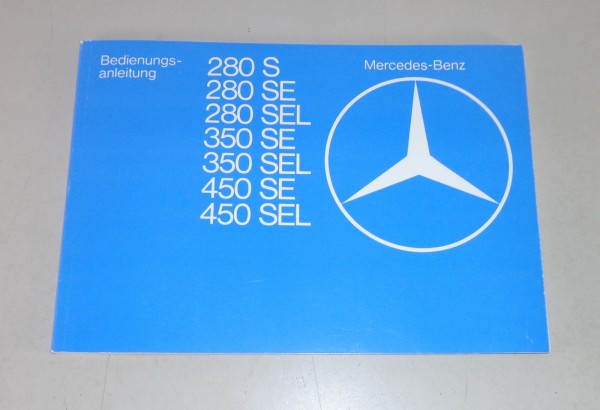 Betriebsanleitung / Owner's Manual Mercedes S-Klasse W116 280 / 350 / 450 von 79