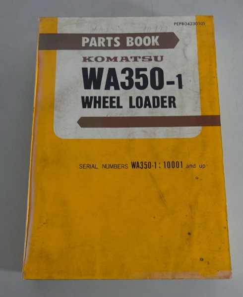 Parts Catalogue / Teilekatalog Komatsu Radlader WA350-1 Stand 04/1985