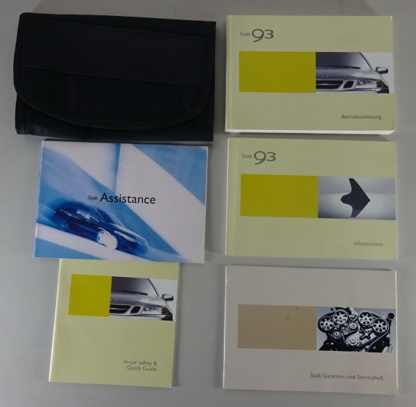 Bordmappe + Betriebsanleitung Saab 9-3 inkl. Cabriolet M2006 Stand 06/2003