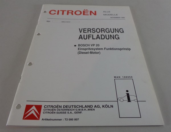 Werkstatthandbuch Citroen Jumper / Jumpy / ZX | Bosch VP 20 Einspritzsystem