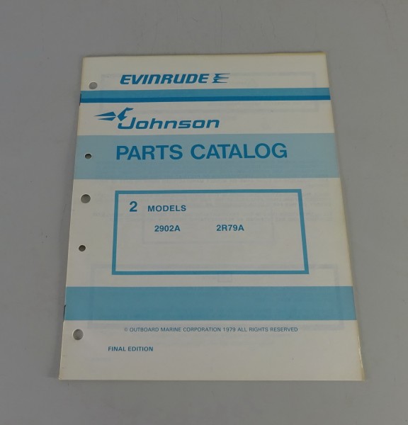 Teilekatalog OMC Johnson 2 PS Models Stand 1979