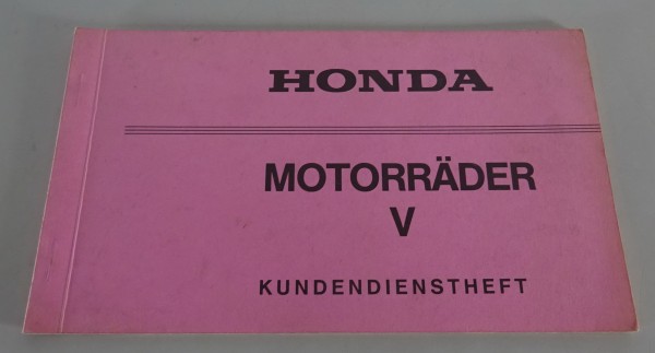 Scheckheft / Kundendienstheft Honda VF 750 SC Stand 03/1984