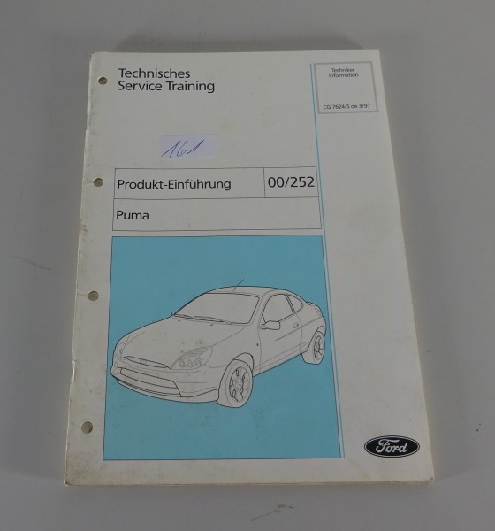 Technische Information Service Training Einführung Ford Puma Stand 03/1997