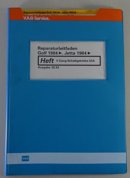 Werkstatthandbuch VW Golf 2 / Jetta ab 1984 5-Gang Schaltgetriebe 02A Stand 5/94