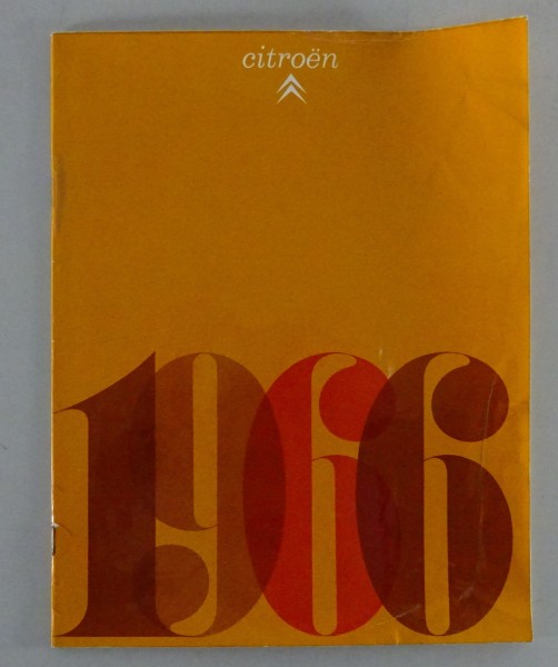 Prospekt / Broschüre Citroen Programm 1966 2CV AMI DS von 1966 auf deutsch