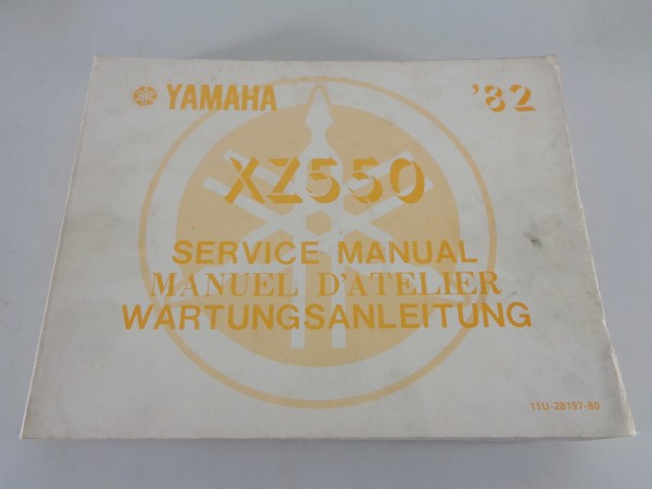 Werkstatthandbuch / Service Manual Yamaha XZ 550 Modelljahr 1982